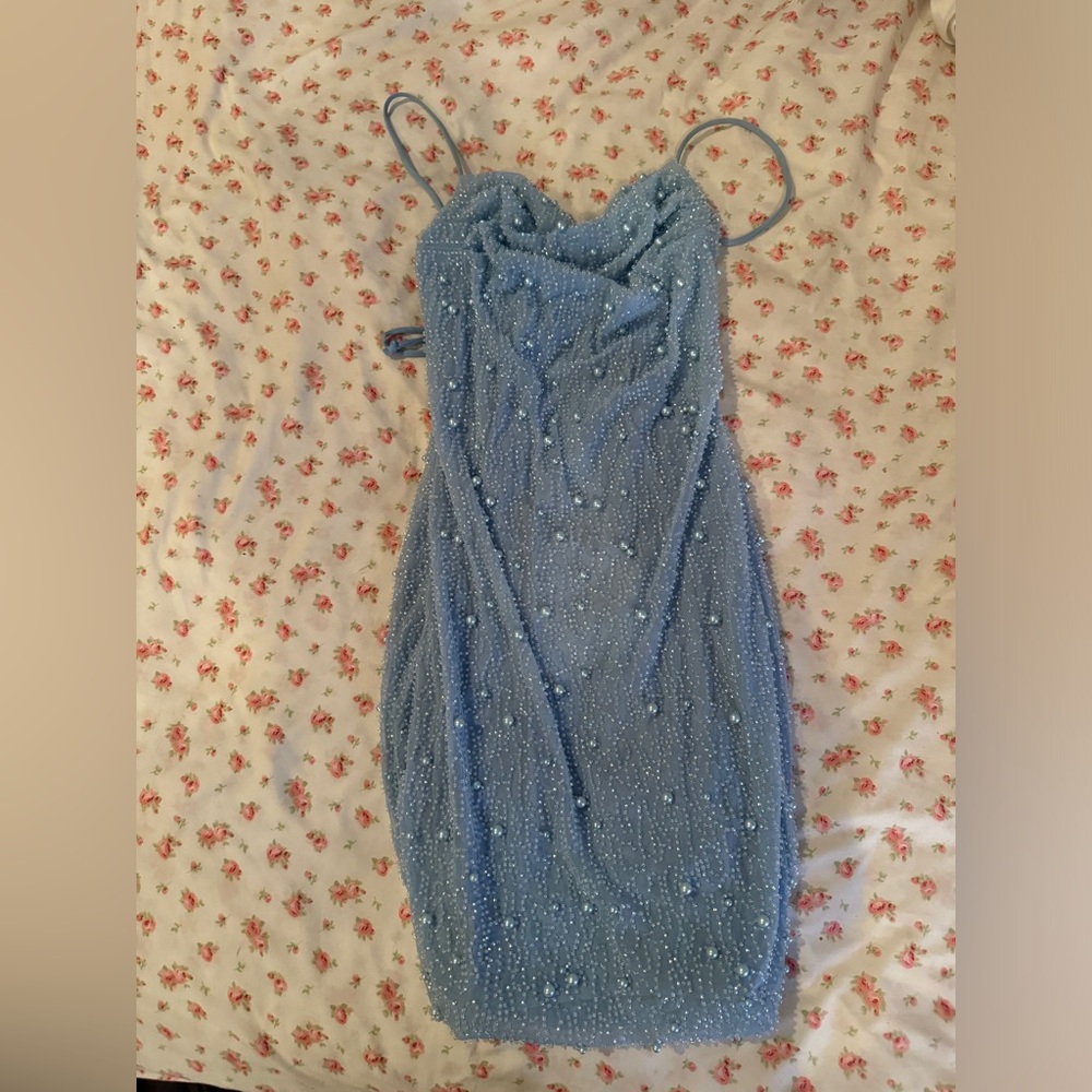 Oh Polly blue mini dress